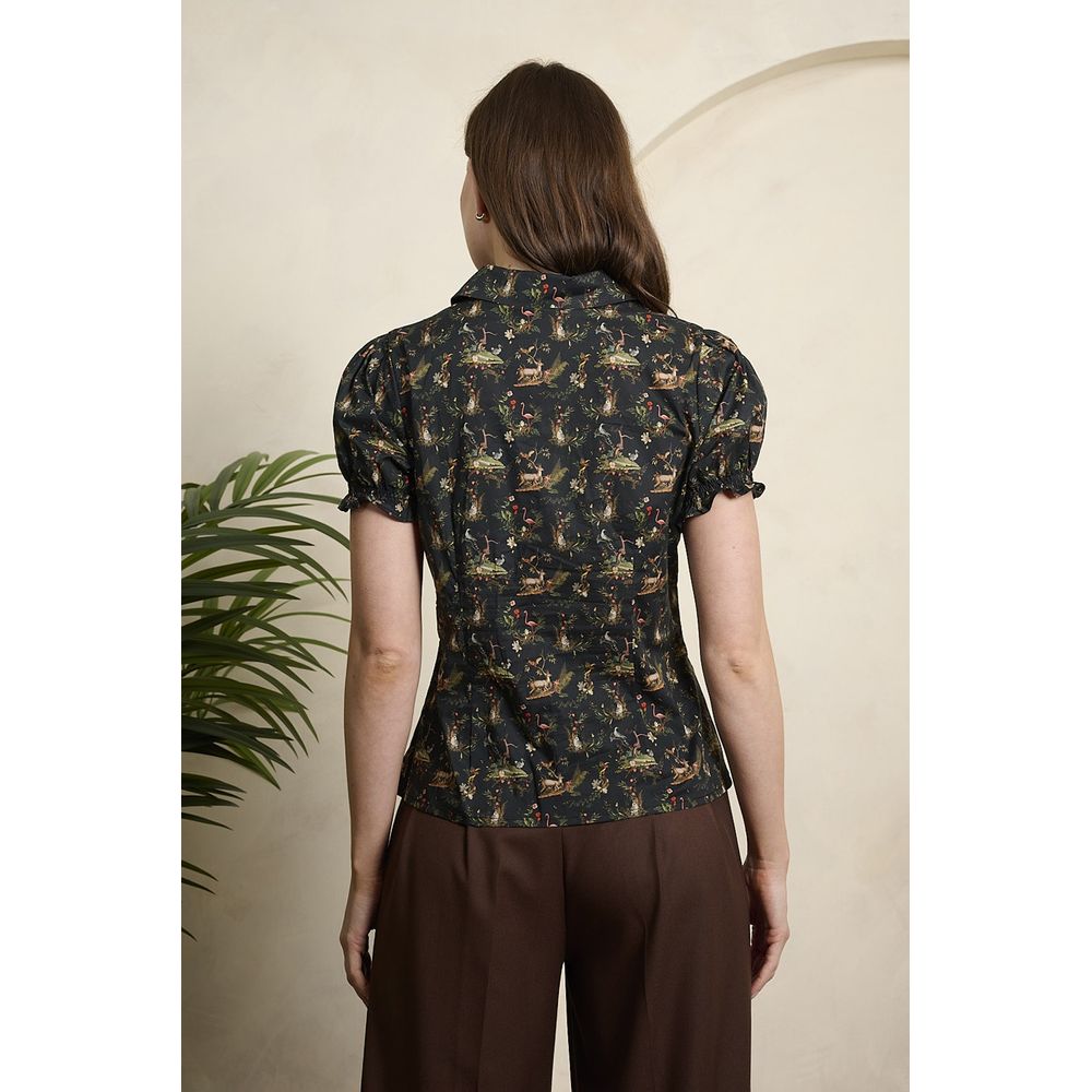 Banned - Star Nature Blouse - Zwart